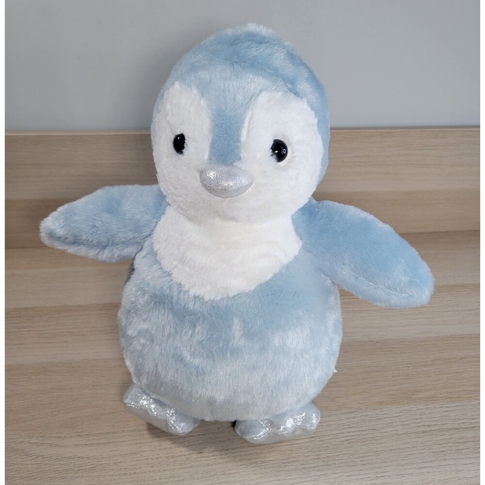 Build A Bear Icy Blue Penguin Plush Soft Toy BAB Stuffed Animal Online Exclusive